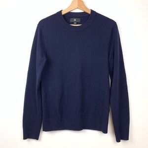 Cashmere Sweater Men’s Banana Republic Blue Crewneck Sz Small Soft Quiet Luxury